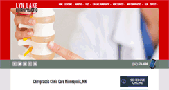 Desktop Screenshot of lynlakechiropractic.com