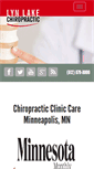 Mobile Screenshot of lynlakechiropractic.com